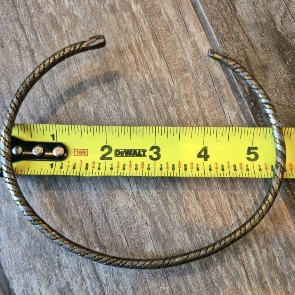 Vtg Twisted Mixed Metal Choker Necklace - Picture 10 of 11